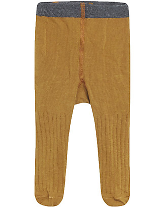 Hust&Claire Baby Stockings Frankie - Ochre - Cotton Leggings