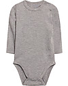 Hust&Claire Buller Bodstocking with Long Sleeves, Light Grey - Elasticated Viscose-Bamboo Long Sleeves Bodies