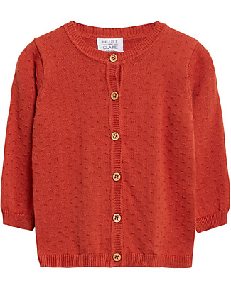 Hust&Claire Cammi Cardigan - Spicy Red - 100% organic cotton Cardigans