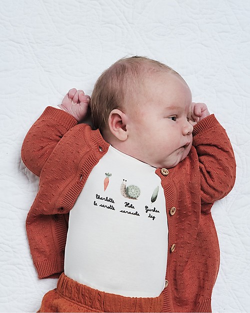 Hust&Claire Cammi Cardigan - Spicy Red - 100% organic cotton Cardigans