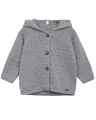 Hust&Claire Cookie Cardigan - Grey - 100% organic Cotton Cardigans