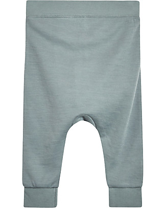 Hust&Claire Gaby Jogging Trousers, Jade Green - Wool and Viscose-Bamboo Blend Trousers