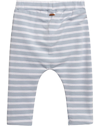 Hust&Claire Gill Jogging Trousers - Blue Fog - Elasticated Organic Cotton Trousers