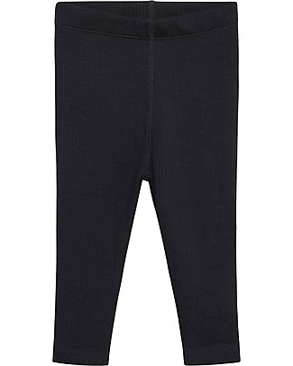 Hust&Claire Lee Leggings, Dark Grey Melange - Wool and Viscose-bamboo Leggings