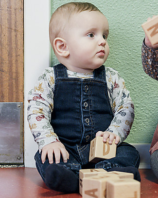 Hust&Claire Mads Overall - Denim - Cotton Blend Rompers