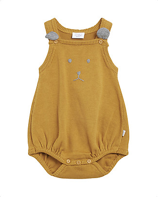 Hust&Claire Mion Romper - Ochre - 100% Organic Cotton Short Rompers