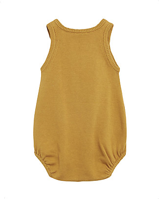 Hust&Claire Mion Romper - Ochre - 100% Organic Cotton Short Rompers