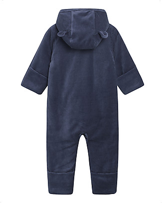 Hust&Claire Otto Outwear Suit - Blue - Cotton Velour Rompers