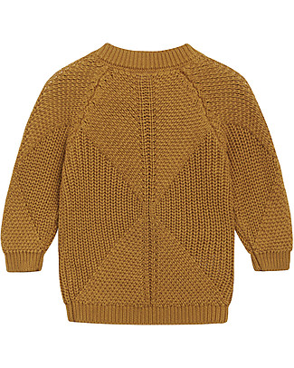 Hust&Claire Pullover in Rib Knit - Ochre - 100% Organic Cotton Jumpers