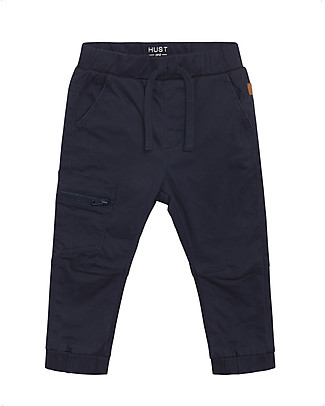Hust&Claire Tommy Trousers - Grey - Elasticated Organic Cotton Trousers
