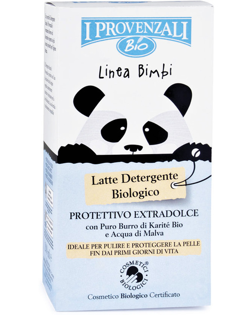 I Provenzali Organic Cleansing Milk - Organic Karité Butter & Distilled Water of Mallow Kit Toilette Baby