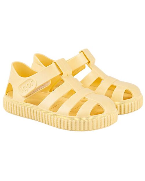 Igor Nico Velcro Sandals - Vanilla - Reinforced sole - Made in Spain Sandals
