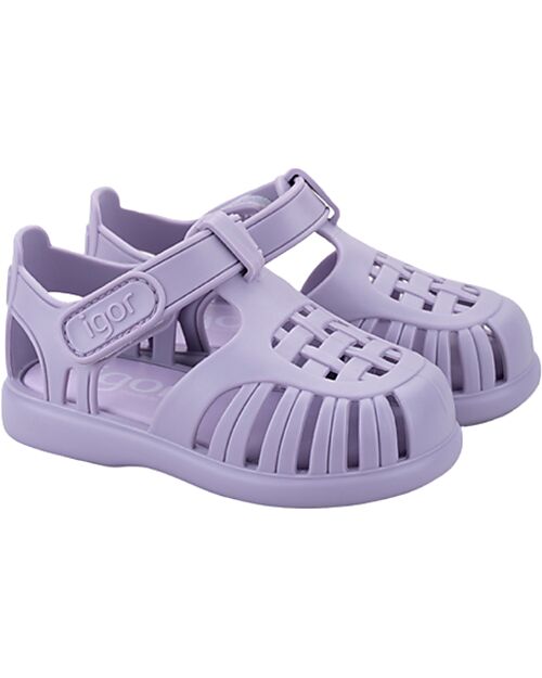 Igor Velcro Sandals - Tobby - Solid - Mauve - Flexible and Resistant Sandals