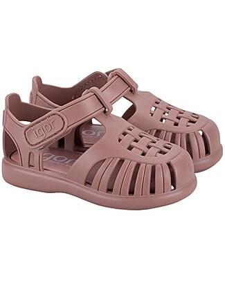 Igor Velcro Sandals - Tobby - Solid - Pink - Flexible and Resistant - Made in Spain Sandals