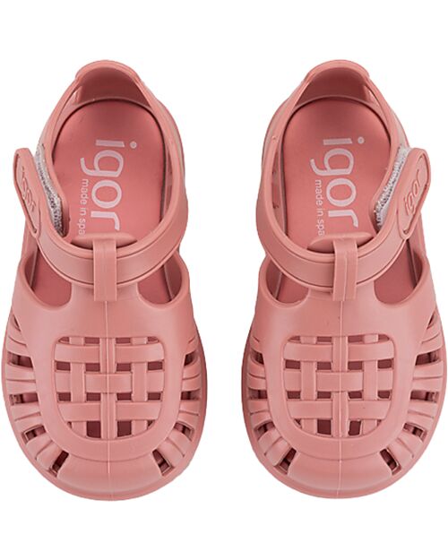 Igor Velcro Sandals - Tobby - Solid - Pink - Flexible and Resistant Sandals