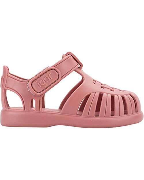 Igor Velcro Sandals - Tobby - Solid - Pink - Flexible and Resistant Sandals