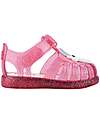 Igor Velcro Sandals - Tobby - Solid - Unicorn - Glitter Fucsia - Flexible and Resistant Sandals