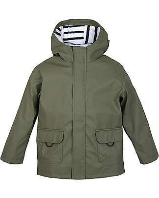 Igor Waterproof Coat Euri- Khaki - With Zipper and Velcro Fastening Strap Waterproof