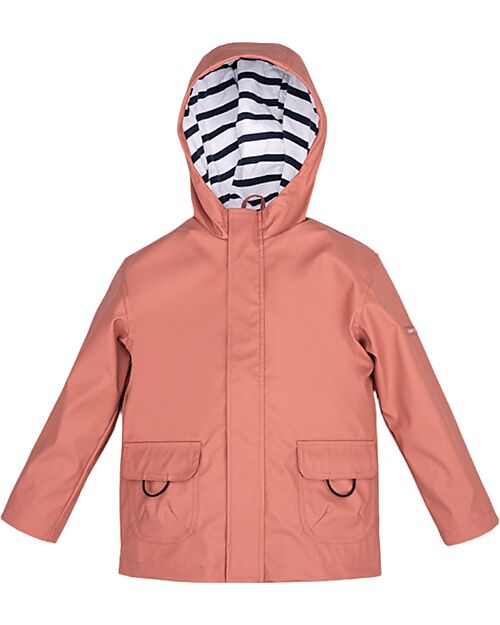 Igor Waterproof Coat Euri -Old Pink - With Zipper and Velcro Fastening Strap Waterproof