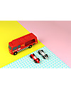 Ikonic Toys Wooden Race Car Transporter - Includes 2 race cars! Wooden Toy Cars, Trains & Trucks