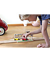 Ikonic Toys Wooden Race Track - Compatible with other brands’ tracks! Wooden Toy Cars, Trains & Trucks