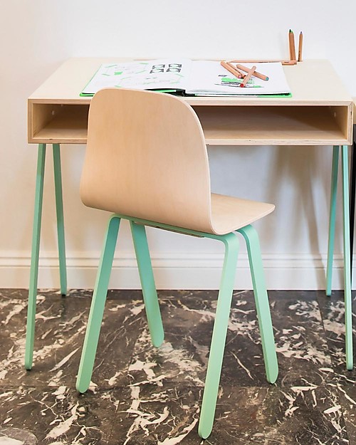 In2Wood Wooden Chair - Mint - Ideal from 6 to 10 years! Chairs