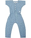 Indikidual Edamame, Scatter Rice Print Denim Jumpsuit - 100% cotton Dungarees