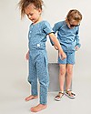 Indikidual Edamame, Scatter Rice Print Denim Jumpsuit - 100% cotton Dungarees