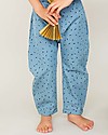 Indikidual Edamame, Scatter Rice Print Denim Jumpsuit - 100% cotton Dungarees