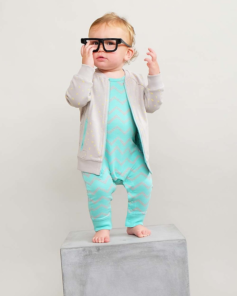 mint green baby grow