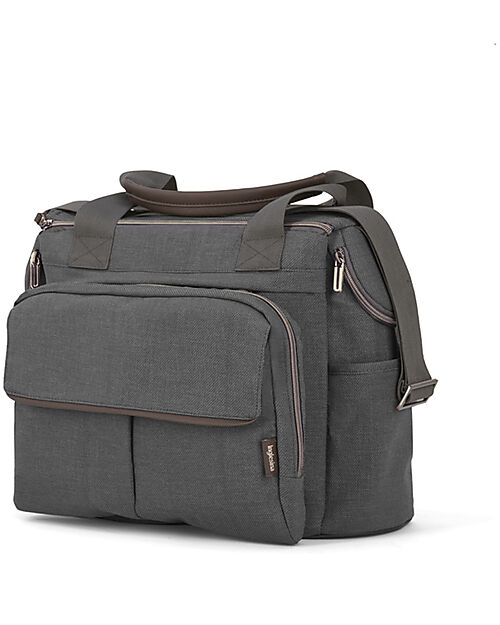 Inglesina Aptica Dual Bag - Velvet Gray - Spacious Resistant and Multifunctional Organize and Bags