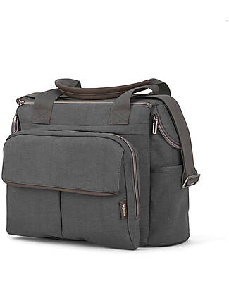 Inglesina Aptica Dual Bag - Velvet Gray - Spacious Resistant and Multifunctional Organize and Bags