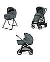 Inglesina Aptica System Duo - Emerald Green - Stroller + Standup Cradle Trio and Duo Strollers