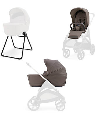 Inglesina Aptica System Duo - Essence Mokka - All Season Seat + Open Up Cot Pushchairs