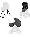 Inglesina Aptica System Duo - Marble Grey - All Season Seat + Open Up Cot Pushchairs