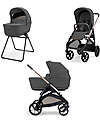 Inglesina Aptica System Duo Marble Grey + Palladio Frame Trio and Duo Strollers