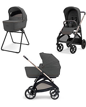 Inglesina Aptica System Duo Marble Grey + Palladio Frame Trio and Duo Strollers