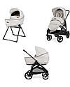 Inglesina Aptica System Duo - Opal Ivory - Stroller + Standup Cradle Trio and Duo Strollers