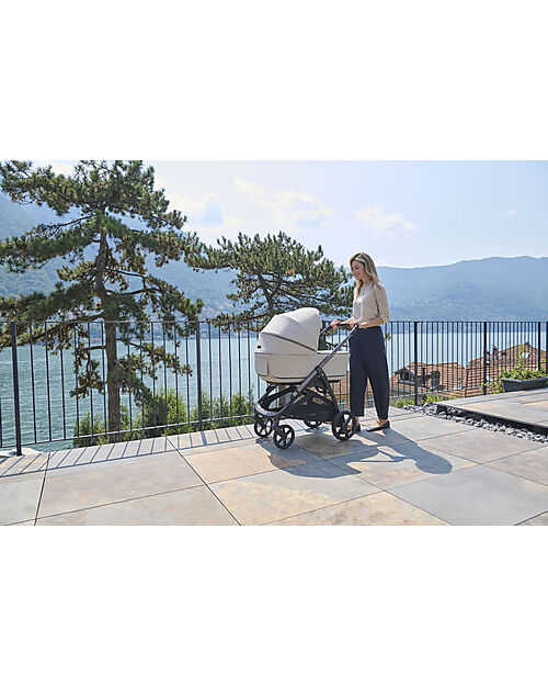 Inglesina Aptica System Duo - Opal Ivory - Stroller + Standup Cradle Trio and Duo Strollers