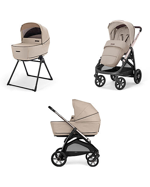 Inglesina Aptica System Duo - Pashmina Beige - Stroller + Standup Cradle Trio and Duo Strollers