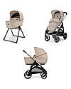 Inglesina Aptica System Duo - Pashmina Beige - Stroller + Standup Cradle Trio and Duo Strollers
