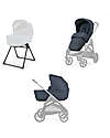 Inglesina Aptica System Duo - Resort Blue - All Season Seat + Open Up Cot Trio and Duo Strollers