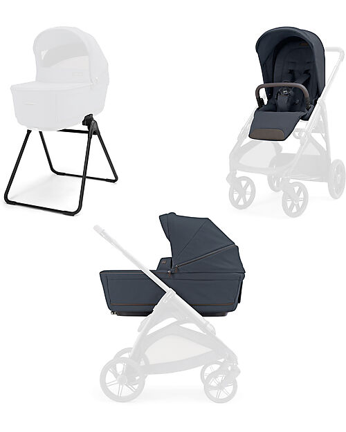 Inglesina Aptica System Duo - Sapphire Blue - All Season Seat + Open Up Cot Pushchairs