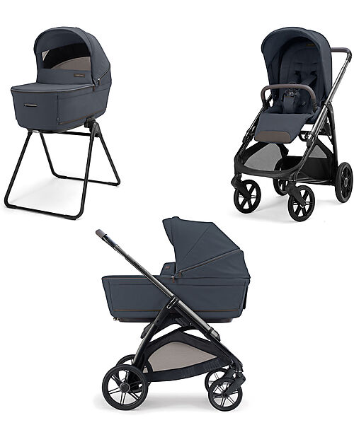 Inglesina Aptica System Duo Sapphire Blue + Litio Frame Trio and Duo Strollers