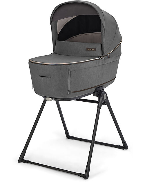 Inglesina Aptica System Duo - Velvet Grey - All Season Seat + Open Up Cot Trio and Duo Strollers