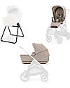 Inglesina Aptica System Duo -Vicuna Beige - All Season Seat + Open Up Cot Pushchairs