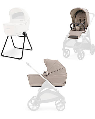 Inglesina Aptica System Duo -Vicuna Beige - All Season Seat + Open Up Cot Pushchairs