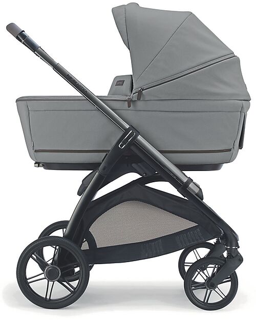 Inglesina Aptica System Quattro - Crystal Grey - All Season Seat + Open Up Cot + Standup + Darwin Car Seat Pushchairs