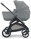 Inglesina Aptica System Quattro - Crystal Grey - All Season Seat + Open Up Cot + Standup + Darwin Car Seat Pushchairs