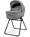 Inglesina Aptica System Quattro - Crystal Grey - All Season Seat + Open Up Cot + Standup + Darwin Car Seat Pushchairs